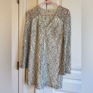 Lace long sleeve dress